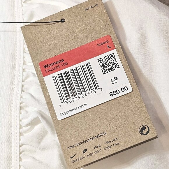 Nike Dri-Fit ADV Aeroswift 3" Running Shorts White FN2328-100 - Women's Size L - Picture 2 of 5